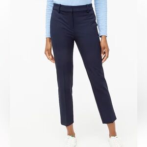 J Crew Slim cropped Ruby pant in stretch twill, Navy